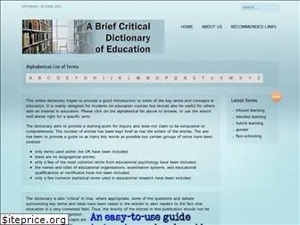 dictionaryofeducation.co.uk