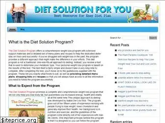 dietsolutionforyou.org