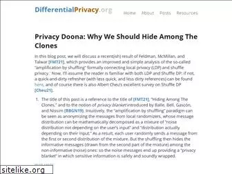 differentialprivacy.org