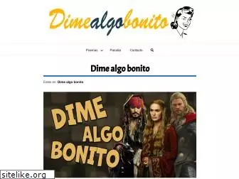 dimealgobonito.com