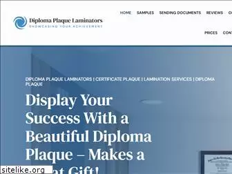 diplomaplaquelaminators.com