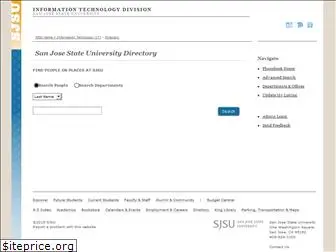 directory.sjsu.edu