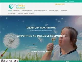 disabilitymacarthur.org.au