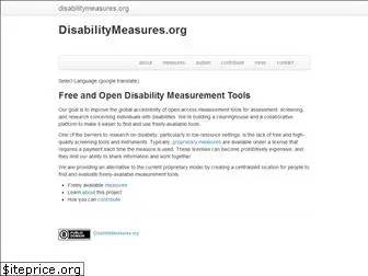 disabilitymeasures.org