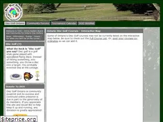 discgolfontario.com