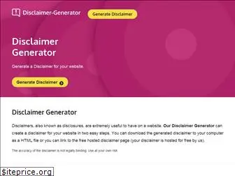 disclaimer-generator.com