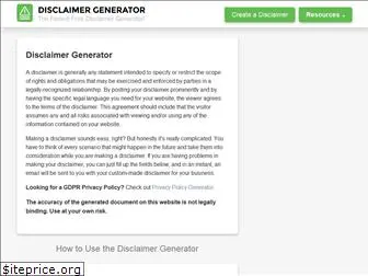 disclaimergenerator.net