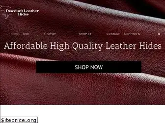 discountleatherhides.com