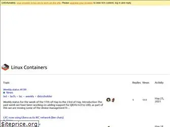 discuss.linuxcontainers.org