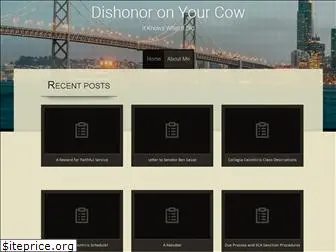 dishonoronyourcow.com