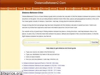 distancebetween2.com