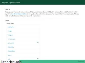 djangotemplatetagsandfilters.com