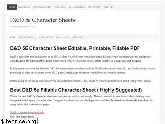 dnd5echaractersheet.com