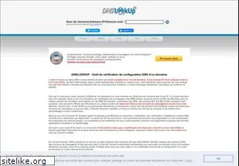 www.dnslookup.fr