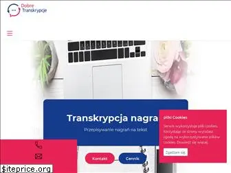 dobretranskrypcje.pl