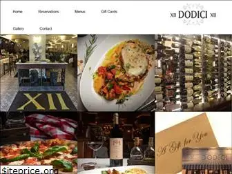 dodicirestaurant.com