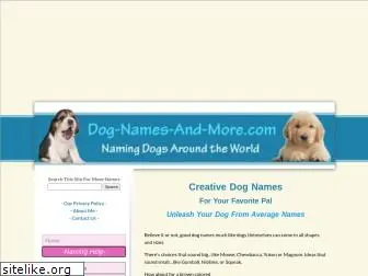 dog-names-and-more.com