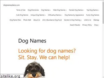 dognamesplace.com