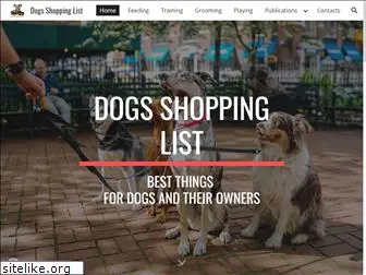 dogshoppinglist.com
