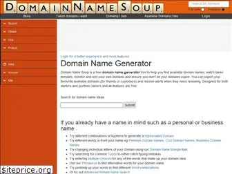 domainnamesoup.com