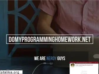 domyprogramminghomework.net