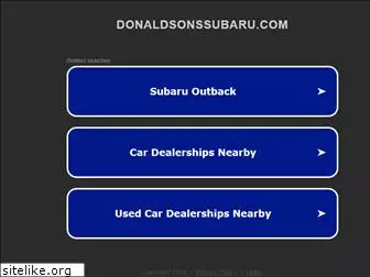 donaldsonssubaru.com