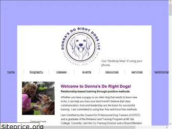 donnasdorightdogs.com