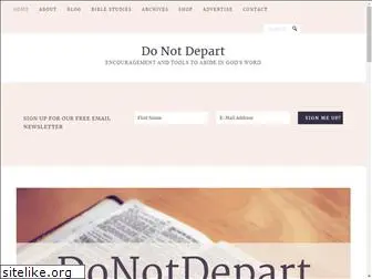 donotdepart.com