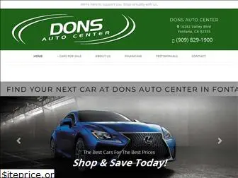 www.donsautocenterca.com