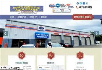 donscompleteautoservice.com