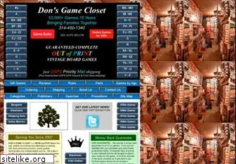 donsgamecloset.com