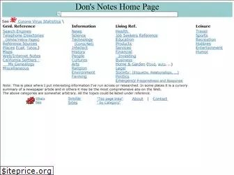 donsnotes.com