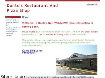 dontesrestaurantpizzashop.com