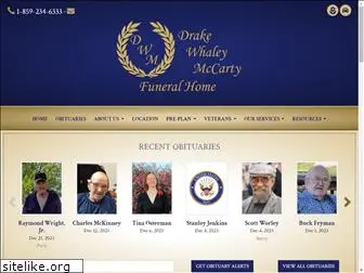 drakewhaleymccartyfuneralhome.com