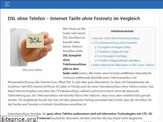 dsl-ohne-telefonanschluss.de