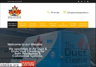 ductcleaningspecialists.ca