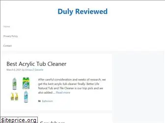 dulyreviewed.com