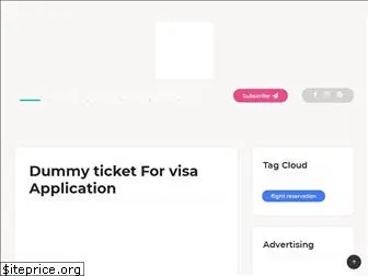 dummyticketforvisa.com