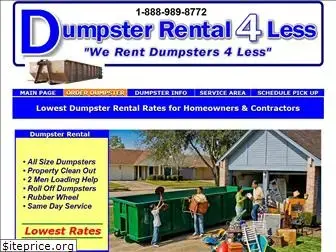 dumpsterrental4less.com