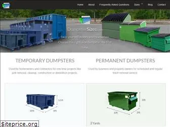 dumpstersizes.com