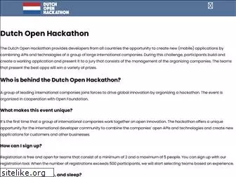 dutchopenhackathon.com