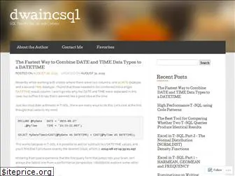dwaincsql.com