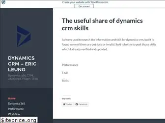 dynamicscrmeric.wordpress.com