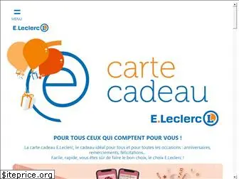 e-cartecadeauleclerc.fr