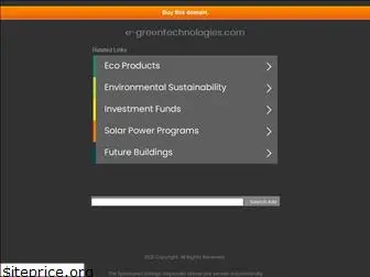 e-greentechnologies.com