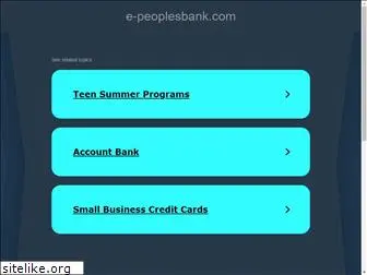 e-peoplesbank.com