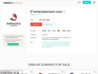 e1entertainment.com