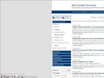 earth-syst-dynam-discuss.net