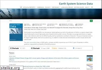 earth-system-science-data.net