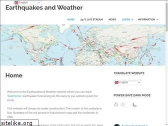 earthquakesandweather.com